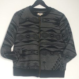 Ikat Navajo Print Bomber Jacket